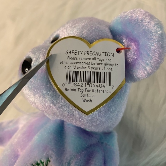 Ty(16) Issy Chicago Four Seasons Hotel Purple Stuffed Animal Bear - Picture 4 of 11